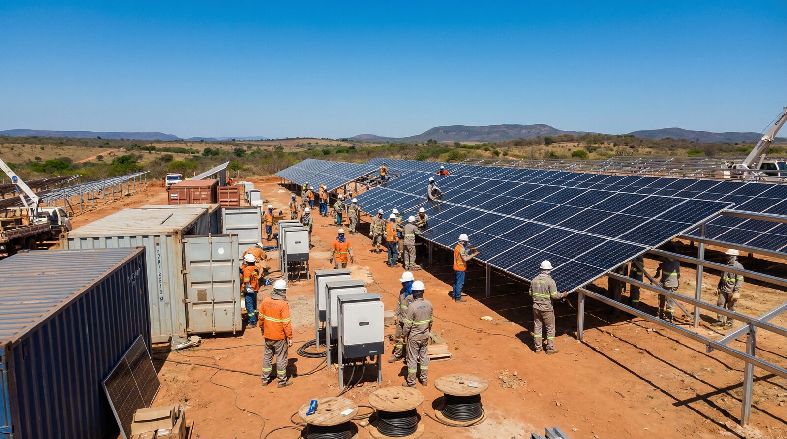Instalação de usina solar